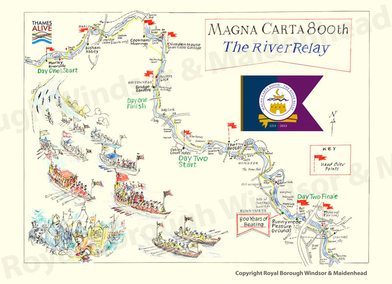 Magna Carta 800th The River Relay Thames Alive